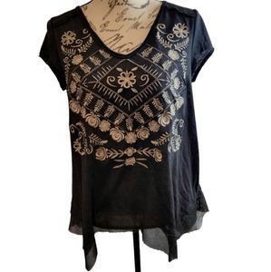 Clover + Scout V-neck Short Sleeve Top